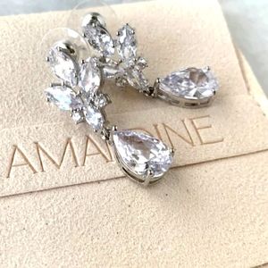 Evangeline Cluster Drop Earrings